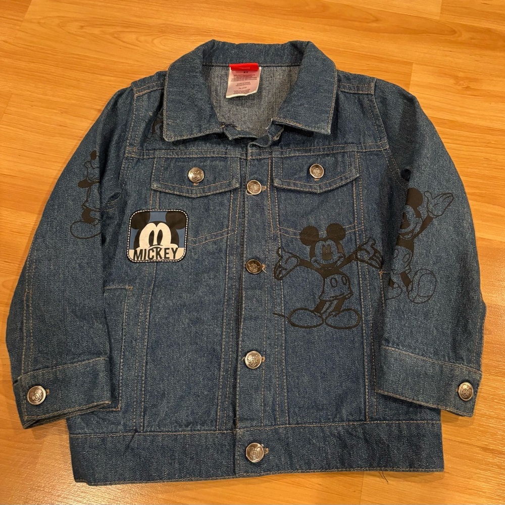Disney Mickey Mouse Kids Jean Jacket - Blue